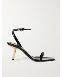 Saint Laurent - Lee Sandalen Aus Lackleder - Lyst