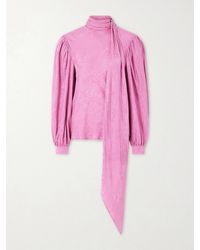 Gucci - Silk Twill Shirt With Ribbon, Ready-To-Wear - Lyst