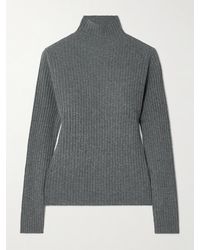 arch4 - Ariana Ribbed Turtleneck Cashmere Sweater - Lyst
