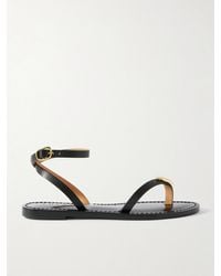 Amanu - The Senegal Embellished Leather Sandals - Lyst