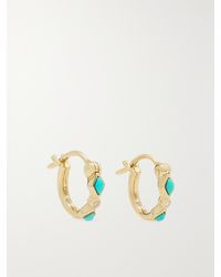 Sydney Evan - 14-Karat, And Diamond Hoop Earrings - Lyst