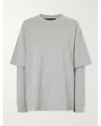 Tibi - Perfect T Layered Cotton-Jersey T-Shirt - Lyst