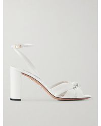 Aquazzura - Nina 85 Knotted Leather Sandals - Lyst