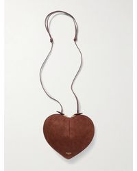 Alaïa - Le Coeur Schultertasche Aus Veloursleder Und Leder - Lyst