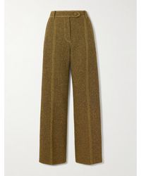 Rabanne - Hose Mit Geradem Bein Aus Bouclé-Twill Aus Einer Wollmischung - Lyst