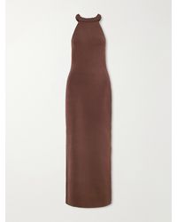 Cult Gaia - Cassidy Knitted Halterneck Maxi Dress - Lyst