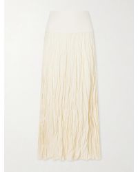 Johanna Ortiz - Light And Sound Linen-Blend Jersey Maxi Skirt - Lyst