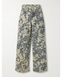 Acne Studios - 1981 Distressed Mid-Rise Wide-Leg Organic Jeans - Lyst