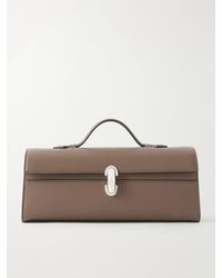 SAVETTE - Slim Symmetry Leather Clutch - Lyst