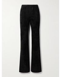 Stouls - Icham Hose Mit Geradem Bein Aus Veloursleder - Lyst