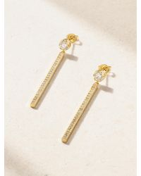 Jennifer Meyer - Illusion Ohrringe Aus 18 Karat Mit Diamanten - Lyst