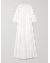 BERNADETTE - Fran Open-Back Broderie Anglaise Cotton Maxi Dress - Lyst