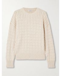 Brunello Cucinelli - Sequin-Embellished Cable-Knit Cotton-Blend Sweater - Lyst