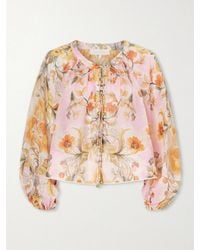 Borgo De Nor - Henri Ramie Floral Blouse - Lyst