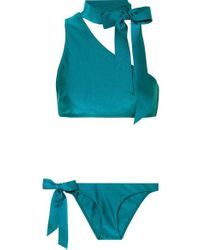 Zimmermann Eyes On Summer Bikini Mit Asymmetrischer Schulterpartie - Blau