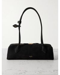 Alaïa - Le Teckel Medium Nubuck Shoulder Bag - Lyst