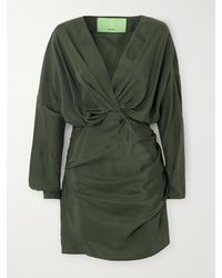 GAUGE81 - Asuka Silk-Satin Mini Dress - Lyst