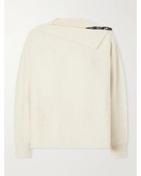 Isabel Marant - Thais Button-Detailed Ribbed Alpaca-Blend Sweater - Lyst