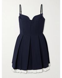 ShuShu/Tong - Layered Pleated Twill Dress - Lyst