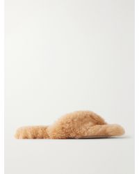 Christen - Cashmere-Plush Flip Flops - Lyst