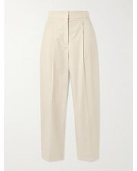 JOSEPH - Paver Cotton-Gauze Tapered Pants - Lyst