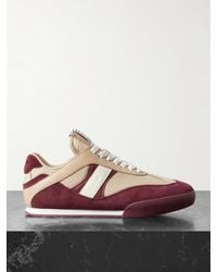Chloé - Kick Sneakers Aus Mesh Mit Besätzen Aus Leder Und Veloursleder - Lyst