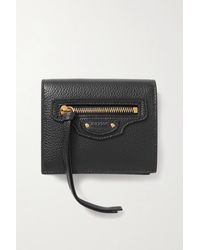 Balenciaga Leather Neo Classic Mini Wallet in Orange | Lyst