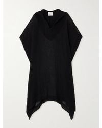Lisa Marie Fernandez - Net Sustain Hooded Asymmetric Linen-Blend Gauze Kaftan - Lyst