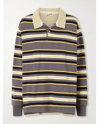 Sanderlak - Striped Cotton-Jersey Polo Shirt - Lyst