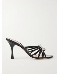 Gucci - Crystal-Embellished Patent-Leather Sandals - Lyst