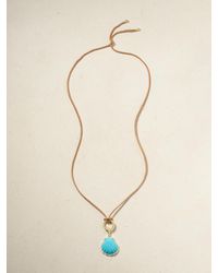 Jenna Blake - Shell 18-Karat Leather, And Diamond Necklace - Lyst