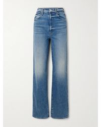 Mother - Tunnel Vision Sneak High-Rise Straight-Leg Jeans - Lyst