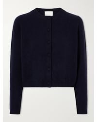 Allude - Cropped Cashmere Cardigan - Lyst