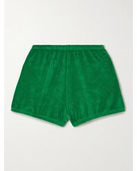 Suzie Kondi - Hera Bloomers Cotton-Blend Terry Shorts - Lyst