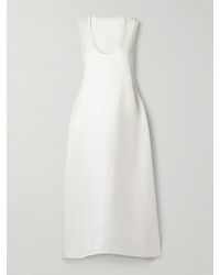 KHAITE - Robe Midi En Organza De Soie Coli - Lyst
