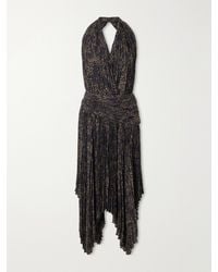 Proenza Schouler - Paulina Pleated Ruched Georgette Midi Dress - Lyst