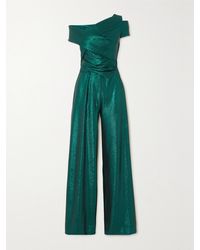 Talbot Runhof - Combi-Pantalon Asymétrique En Jersey Stretch À Sequins - Lyst