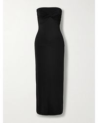 TOVE - Cate Trägerloses Midikleid Aus Stretch-Jersey Mit Twist-Detail - Lyst