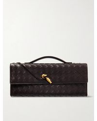 Bottega Veneta - Andiamo Long Intrecciato Leather Clutch - Lyst