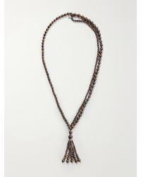Le Sundial - Venice Opera Tasseled Sterling Bronzite Necklace - Lyst