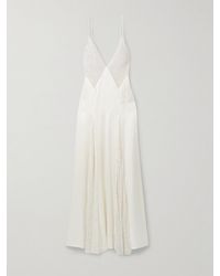 Kiki de Montparnasse - Robe Du Soir En Satin Et En Dentelle Leavers À Ornements Ange - Lyst