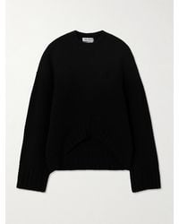 The Attico - Asymmetric Wool And Cashmere-Blend Sweater - Lyst