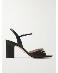 Gucci - Lady Horsebit-Detailed Leather Sandals - Lyst