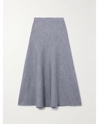 Gabriela Hearst - Freddie Wool, Cashmere And Silk-Blend Midi Skirt - Lyst