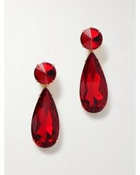 Carolina Herrera - Tone Crystal Earrings - Lyst
