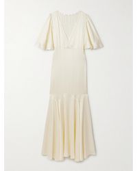 Bode - Claret Hammered-Silk Gown - Lyst