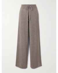 Lisa Yang - Sofi Hose Mit Weitem Bein Aus Kaschmir - Lyst