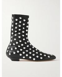 KHAITE - Ankle Boots Aus Leder Mit Schnalle - Lyst