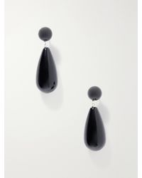LIE STUDIO - The Lola Sterling Onyx Earrings - Lyst