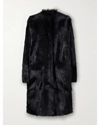TOTEME - Collarless Shearling Coat - Lyst